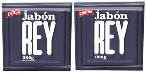Jabón Azul Rey DERSA 300g – Pack 2 Unidades | Multiusos Colombiano para Higiene, Ropa a Mano y Uso Esotérico | Auténtico Jabón Azul Tradicional