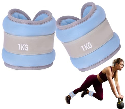 Poids de Cheville pour la Marche,Poids Cheville Et Poignet - 2 Pièces Respirant Amovible Sac De Sable Antidérapant Pour Yoga Fitness Course Salle De Sport Pilates Marche Multi-Activités