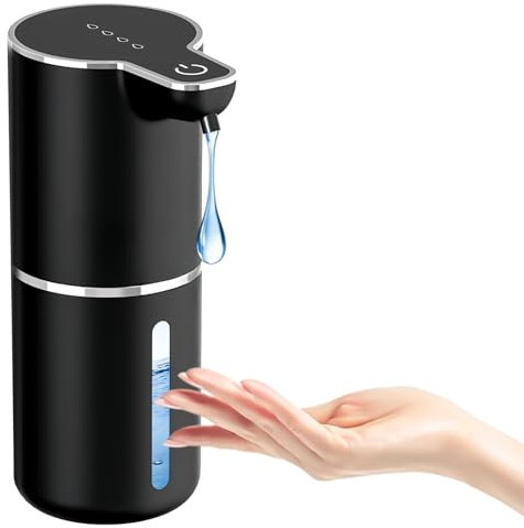 Seifenspender Automatisch, 420ml Automatischer Seifenspender Elektrischer Mit Sensor, Wandbefestigung 4 Einstellbare Stufen Für Küche Badezimmer Restaurant Öffentlicher
