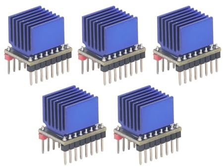 5 Stück TMC2209 V2.0 Schrittmotortreiber Ultra Leise Stepstick 2.5A Uart Nema17 Schrittmotortreibermodul 3D-Drucker-Zubehör