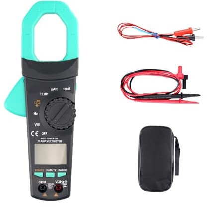 Digital tångmätare True RMS 600A – modell KM902 strömtång automatisk räckvidd – multimeter testare för AC/DC-spänning, NCV & temperatur – professionell mätare för elektriker