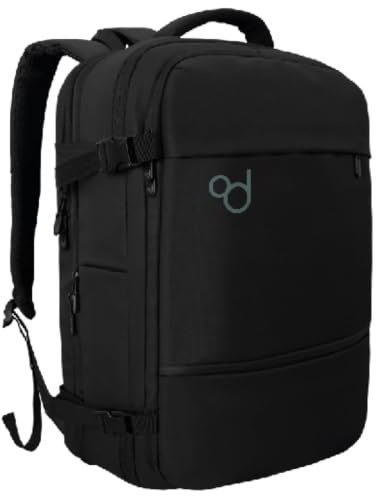 OcioDual Zaino da Viaggio Cabina Grande 55x40x20 cm, Bagaglio a Mano Espandibile fino a 55x40x25 cm, Zaino Valigia da Cabina per Uomo e Donna, Porta PC Laptop 17 Pollici