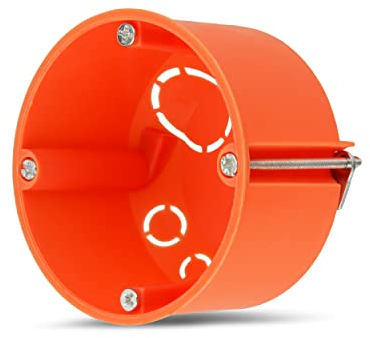 REV Hohlraumdose, Hohlwanddosen 10 St., Ø68mm, 45mm tief, Schrauben, orange