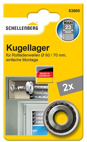 Schellenberg 83800 Rodamiento de bolas para persianas Maxi, 2 piezas