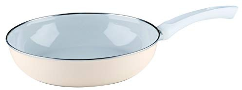 Riess, 0057-011, Emaillepfanne Ø 28cm, Classic, AVORIO, Beige, Volumen (empf.): 2,5 Liter, Herstellung in Österreich, LBH: 47,3x29,2x8,8cm, 2,003kg, Emailliert