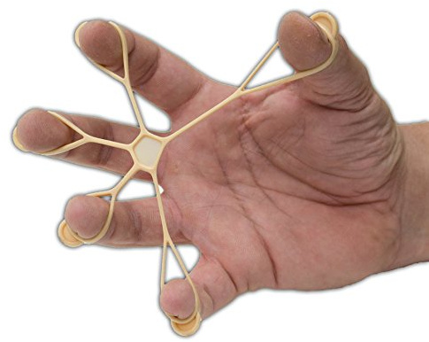 AFH Finger Expander | Hand Exerciser | Handtrainer | Fingertrainer | 1 Stück (sehr leicht (beige))