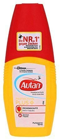 Autan Protection Plus ZECKENSCHUTZ Anti Tiques Pumpspray, 2er Pack (2x100ml)