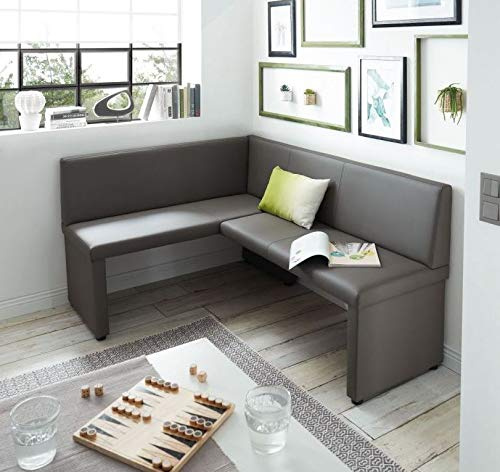 Eckbank Taina Esszimmerbank Sitzbank Küchen-Bank (128x168, latte REB)