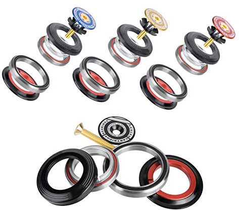 Tbest Tapered steuersatz,Ever euersatz 1 1/8,Fahrrad-Headset, 42 52-mm-Rennrad-Vorderradgabel-Headset Konisches Rohr zum geraden Rohr Fahrrad-Headset-Lager Fahrradzubeh?r Mounta-Headset