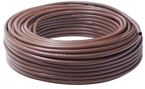 Rain Tropfrohr, integriert, 100 m, D16, Braun