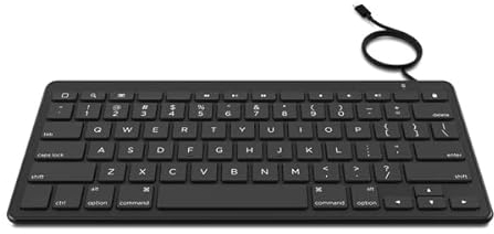 ZAGG Kabelgebundene Tastatur mit Lightning-Anschluss, (schwarz), (Nordic)