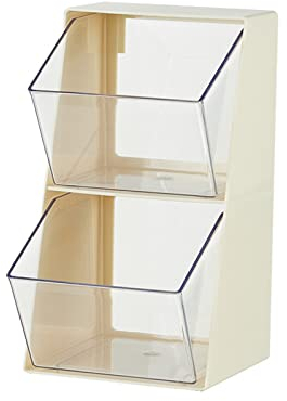 2-Tier Tea Bag Holder, Stackable Coffee Station, Tea Box Countertop Organizer Storage Station, Caddy Box Containers Tea Packet Rack Teabag Shelf for Cabinet Office