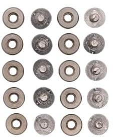 Q-tools® Buchschrauben 3,5mm silber | 10 Stück | Ledernietenset/Gürtelschrauben |Ziernieten, Schraubnieten | Verbindungsschrauben für Westerntrense, Messergriff, Taschenzubehör zum Nähen etc.