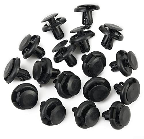 Lot de 100 Clips de Garniture de carrosserie de Voiture, Rivets en Plastique universels en Nylon Noir pour Voiture pour Toyota Accessoires de Voiture