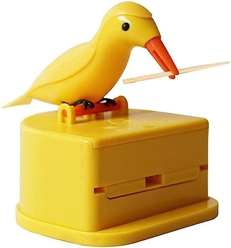 Nette Zahnstocher Cartoon Kleine Vogel Zahnstocher Container Presse Zahnstocher Automatische Spender Box Lagerung