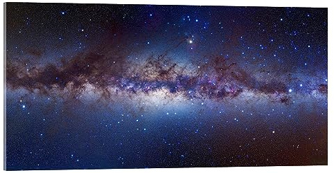 Posterlounge Alan Dyer Zentrum der Milchstraße Acrylglasbild 100 x 50 cm | Astronomie Galaxis Galaxie Sternenhimmel Kohlensacknebel Carina Centaurus Nebel Cepheus Orion Perseus Canis Major