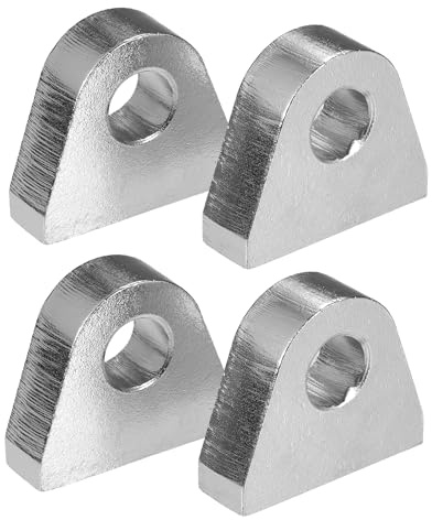 uxcell 4 grilletes soldados con soporte de horquilla de acero de 1 pulgada de grosor para camiones todoterreno, remolque y cubo de tractor hidráulico