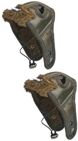 FRCOLOR 2st Hundemütze Winter Trappermütze Für Haustiere Hundemützen Für Große Hunde Hundemütze Klein Hund Fliegermütze Hundehelm Hund Kopfhörer Europäisch Und Amerikanisch Wollmütze