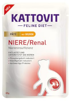 Kattovit Niere/Renal Paté mit Huhn 10x 85gP