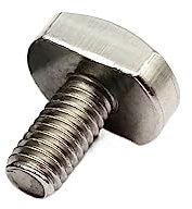 oavhvchg 1/2/5/10 Stück M5 M6 M8 M10 M12 304 A2-70 Edelstahl T-Nut Rutsche Schienenschiene T-förmige rechteckige Hammerkopfschraube(30mm,2pcs M10)