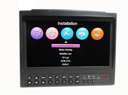 nmbhus DVB-S2 DVB-T2 Medidor Buscador De Satélite Receptor De TV Satelital HD Modulador De MPEG-4 DVB-S/S2 MP4 HEVC(H.265) AVS/AVS+