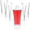 com-four® 6x Schnapsgläser für Shots und Spirituosen – Shotgläser 80 ml - Robust & Wiederverwendbar, Spülmaschinengeeignet – Elegante Konische Form (transparent - 80ml)