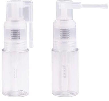 GSHLLO 2 flaconi spray in plastica da 25 ml, vuoti, con pompa per polvere, glitter per il corpo, flacone spray per polvere per capelli, contenitore spray per polvere da viaggio per unghie e corpo