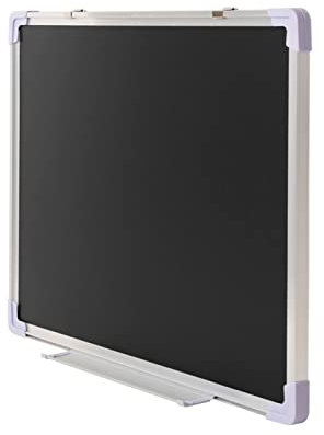 Magnetische Kreidetafel zum Aufhängen mit robustem silbernem Rahmen aus Aluminiumlegierung, Tafel für Schulungen, Unterricht, Mitteilungen und Erinnerungen für Büro und Unterricht (Silber, 35 x 5