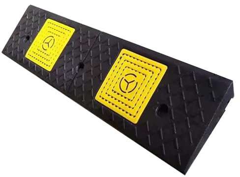 SFNIOKFG Bordsteinrampen aus Gummi, Auffahrtsrampe, robuste Schwellenrampen, tragbare Schuppenrampe, Rollstuhlrampe für Türöffnungen, Stufen, Auffahrten, Gehwege, Autos und Motorräder (7 cm