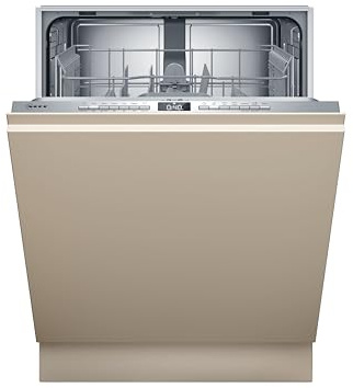 NEFF S253ITX01E, N 30, Smarter Geschrirspüler Vollintegriert, 60 cm, Besteckkorb, Chef 70 °C Profi-Programm gegen hartnäckige Verschmutzungen, AquaStop, Info Light höhenverstellbarer Oberkorb