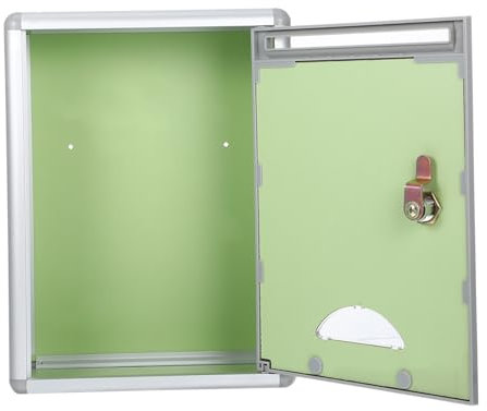 SHINEOFI Scatola Suggerimenti Da Parete in Lega Di Alluminio Con Serratura Cassetta Postale Per Feedback Aziendali e Reclami Cassette Esterno Versatile e Resistente