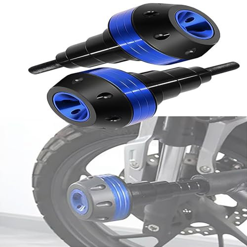 POIBNZ 2 Stück Motorrad-Rahmen-Schieberegler-Sturzpad-Schutz für Suzuki SV650 SV 650, Motorrad Fallende Schutz Rahmen Slider Verkleidung Schutz Anti Crash Pad Protector,B Blue