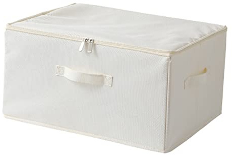 VALICLUD Contenitore Pieghevole Oxford Bianco Large 45x35x25 Cm Scatola Di Immagazzinaggio Resistente e Capiente Per Organizzazione Casa Guardaroba Vestiti Biancheria