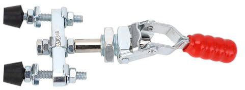 Heavy Duty Push Pull Toggle Clamp - Double Heads Quick Release with Flange Base for Welding, & DIY Projects