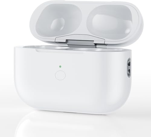 Wireless Charging Case Compatible with AirPods Pro 1st and 2nd Generation, Charging Case Replacement with Bluetooth Pairing Sync Button (to Lightning)