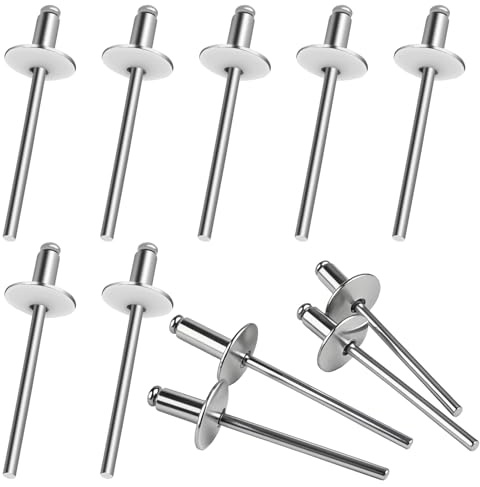 Rivetti ciechi in alluminio con flangia grande (4 x 8 mm)