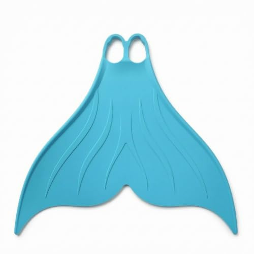 FytStycale Mermaid Monofin Aerodynamic Mermaid Fin Ergonomic Swim Accessory for Freediving , Lake Blue , M