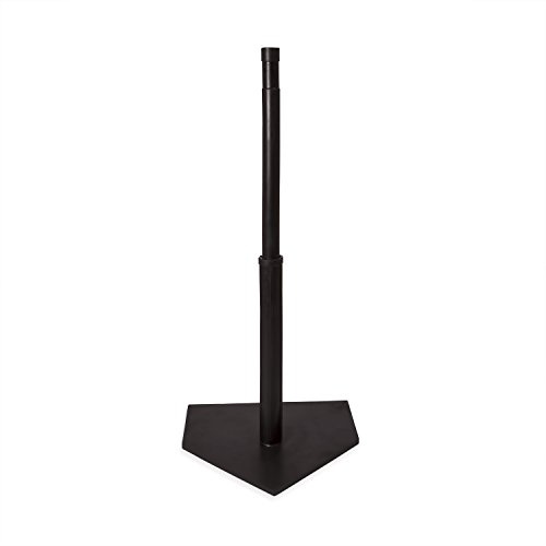 Champion Sports Deluxe Batting Tee - Mounted Adjustable Telescopic Batting Tee - 22–36