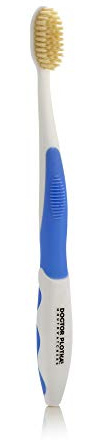 MOUTHWATCHERS Soft Flossing Manual Toothbrush for Adults, Blue, Ultra Clean, Good for Sensitive Teeth and Gums, by Dr. Plotka's