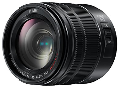 Panasonic H-FS14140EKA LUMIX G Vario Super Zoom 14-140 mm F3.5-5.6 ASPH. Objektiv (28-280 mm KB, Power O.I.S. Bildstabiliator) schwarz
