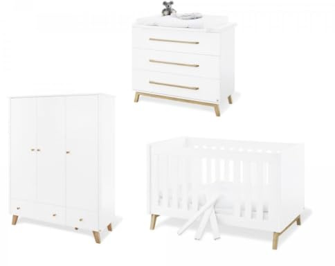 Pinolino 103415BG Kinderzimmer 'Riva' breit groß, weiß, 249 kg