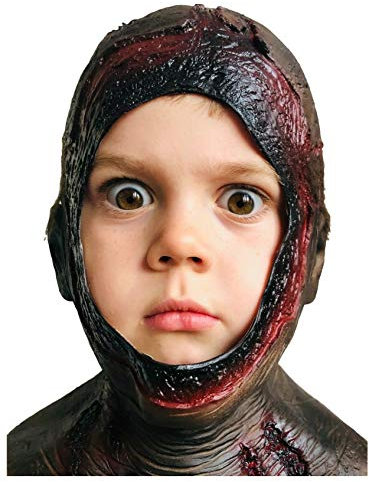 Rubber Johnnies Johnniesfx Kids Rotting Hood MASK, Latex, Scary Halloween MASKS, Age 5-9, Jason, Horror, Carnival COSTUMES, Friday, Party, Killer
