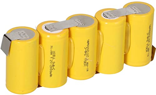 5er Reihe Akku Sub-C 2000mAh 6V NiMH mit Lötfahne F1x5 Akkupack