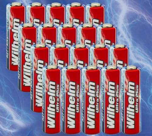 Wilhelm A27 Batterien 12V 25 mAh Alkaline (MN27, V27GA, LR27A) – 20 Stück