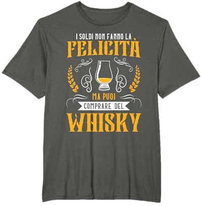 Divertenti Whisky Regali Il Whisky Rende Felici Maglietta