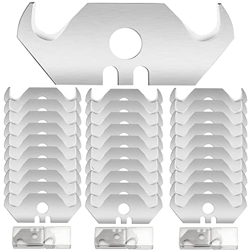 Lame Trapezoidali Lama a Uncino Lame Sostitutive Per Safety Cutter Lame Cutter, Lame Da Taglio Per Tappeti 30 Pz
