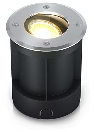 lambado® Bodeneinbaustrahler aussen schwenkbar für eine gezielte Ausleuchtung - Bodenstrahler außen mit Schutzart IP67 - Wasserfest & Befahrbar