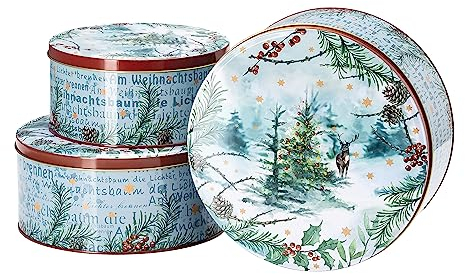 Hutschenreuther Sammelserie 2023 Am Weihnachtsbaum.. Set 3 Plätzchendosen