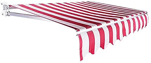 Tenda da Sole Avvolgibile, Tende da Sole per Porte e finestre in Poliestere in Alluminio, tettoia per Esterni con Parasole Esterno,3x1.5m