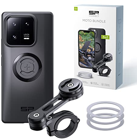 SP CONNECT Moto Bundle | SPC+ | kompatibel mit Xiaomi 13 Pro | Handyhalter für Motorrad Bike Moped Roller | Gadget Halterung für Navi